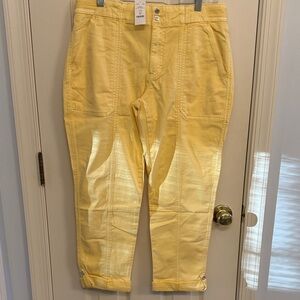 Yellow Casual Pants